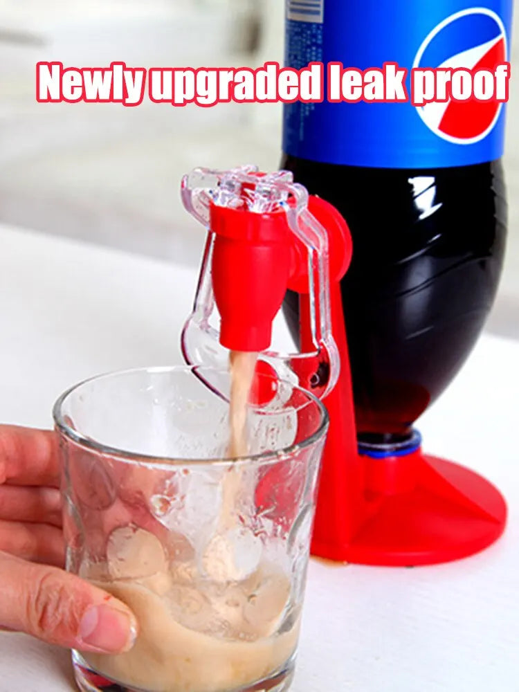 Creative Manual Pressurized Carbonated Beverage Machine To Drink Portable Cola Drinker Upside Down To Drink Soda Water