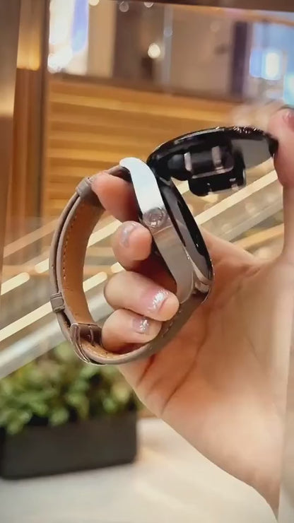 2-in-1 Smartwatch with Built-in Wireless Earbuds | Fitness & Bluetooth Connection
